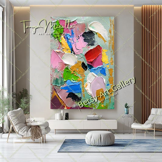 {{ product.title }} canvas artwork by Tanya Mirelle – modern wall decor – original artwork for home, living room, office, or gallery