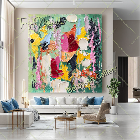 {{ product.title }} canvas artwork by Tanya Mirelle – modern wall decor – original artwork for home, living room, office, or gallery