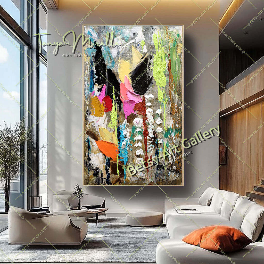 {{ product.title }} canvas artwork by Tanya Mirelle – modern wall decor – original artwork for home, living room, office, or gallery