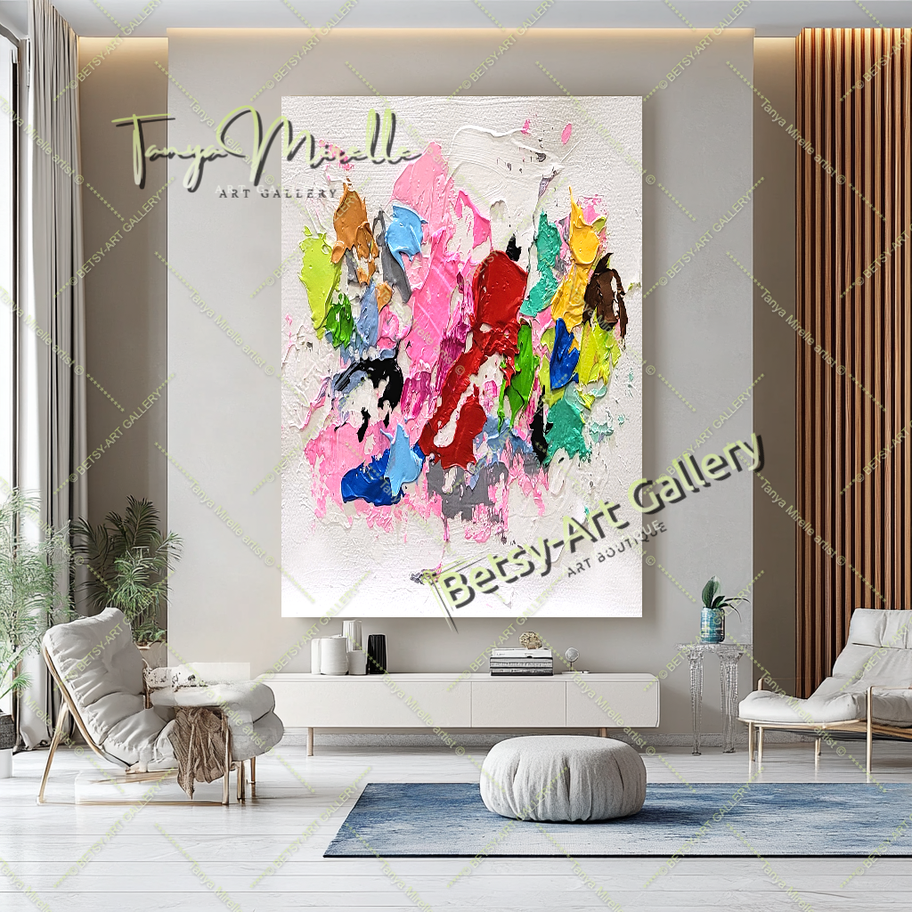 {{ product.title }} canvas artwork by Tanya Mirelle – modern wall decor – original artwork for home, living room, office, or gallery