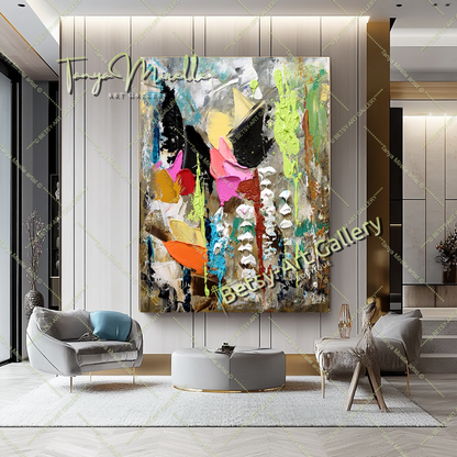 {{ product.title }} canvas artwork by Tanya Mirelle – modern wall decor – original artwork for home, living room, office, or gallery