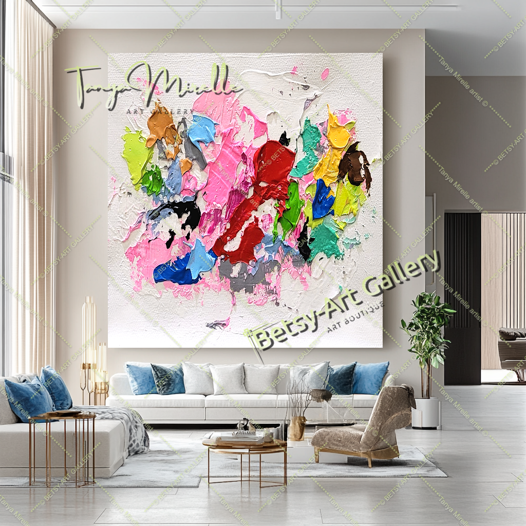 {{ product.title }} canvas artwork by Tanya Mirelle – modern wall decor – original artwork for home, living room, office, or gallery