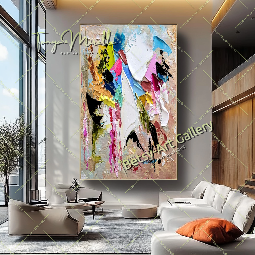 {{ product.title }} canvas artwork by Tanya Mirelle – modern wall decor – original artwork for home, living room, office, or gallery