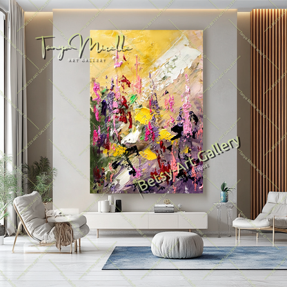 EXTRA LARGE Peinture à l’huile d’empâtement sur toile / Pas de cadre