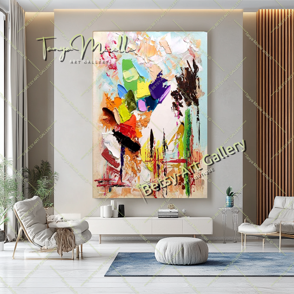 {{ product.title }} canvas artwork by Tanya Mirelle – modern wall decor – original artwork for home, living room, office, or gallery