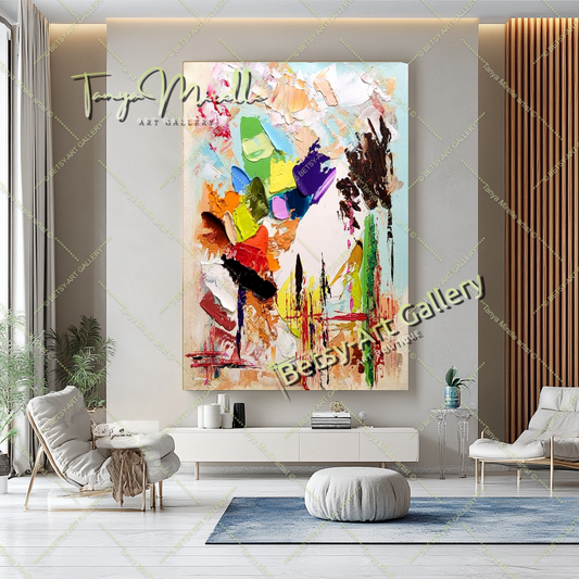 {{ product.title }} canvas artwork by Tanya Mirelle – modern wall decor – original artwork for home, living room, office, or gallery