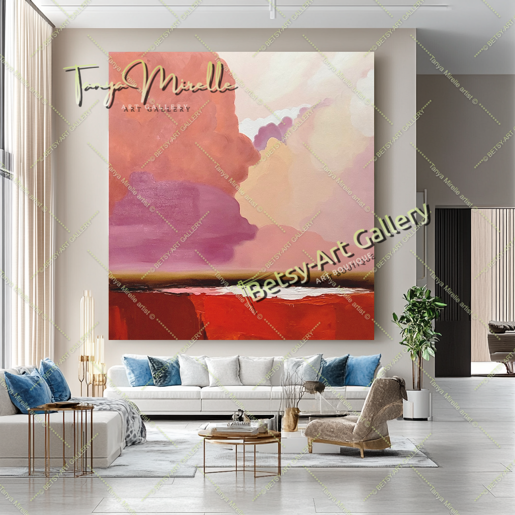 {{ product.title }} canvas artwork by Tanya Mirelle – modern wall decor – original artwork for home, living room, office, or gallery