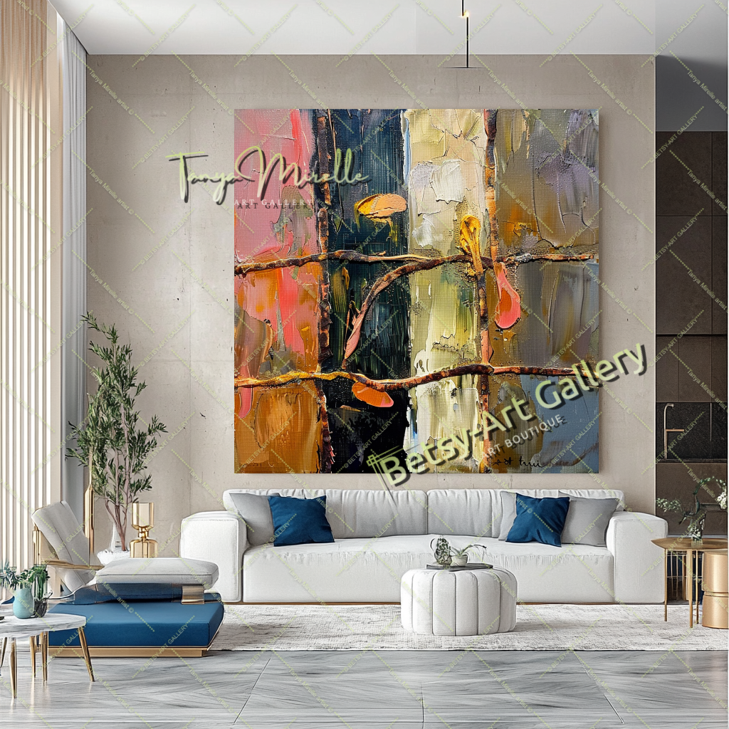Colorful Abstract Painting – Contemporary Wall Art #136