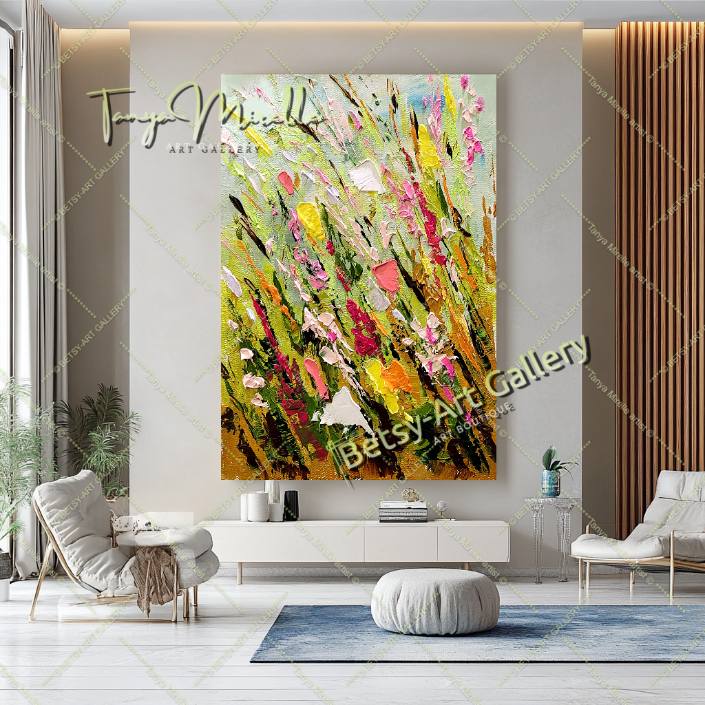 {{ product.title }} canvas artwork by Tanya Mirelle – modern wall decor – original artwork for home, living room, office, or gallery
