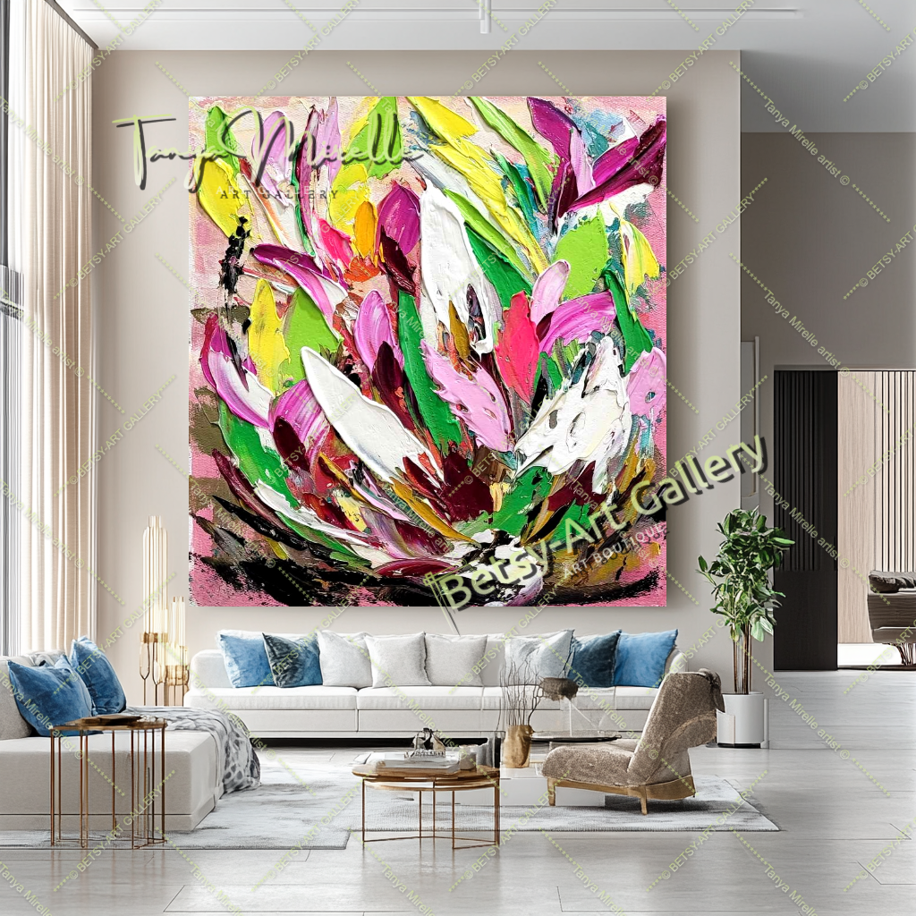 {{ product.title }} canvas artwork by Tanya Mirelle – modern wall decor – original artwork for home, living room, office, or gallery