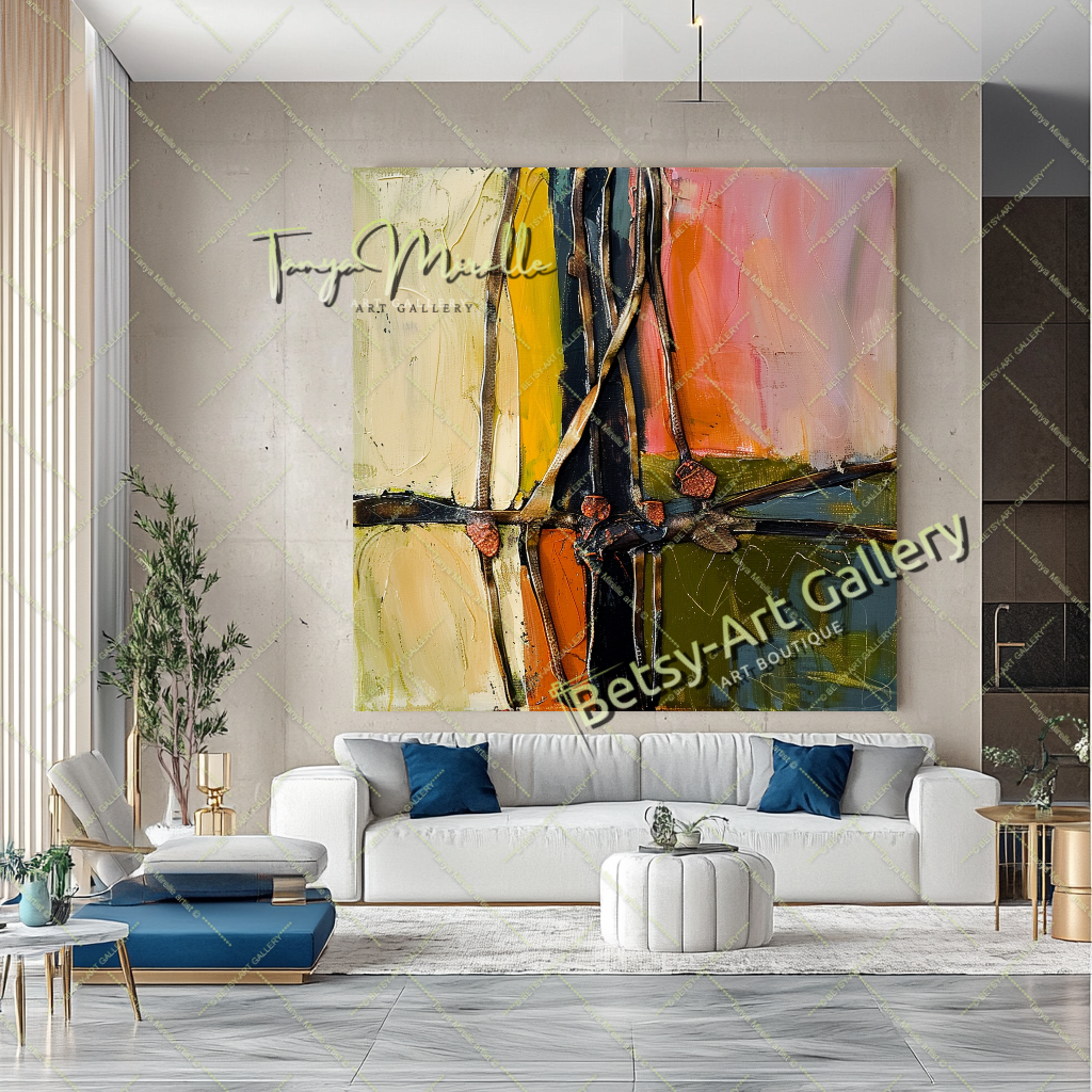 Colorful Abstract Painting – Contemporary Wall Art #137