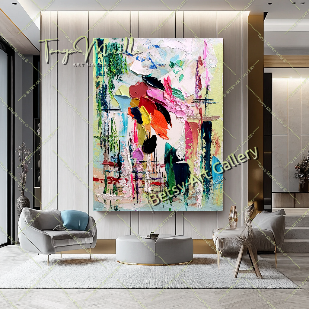 {{ product.title }} canvas artwork by Tanya Mirelle – modern wall decor – original artwork for home, living room, office, or gallery