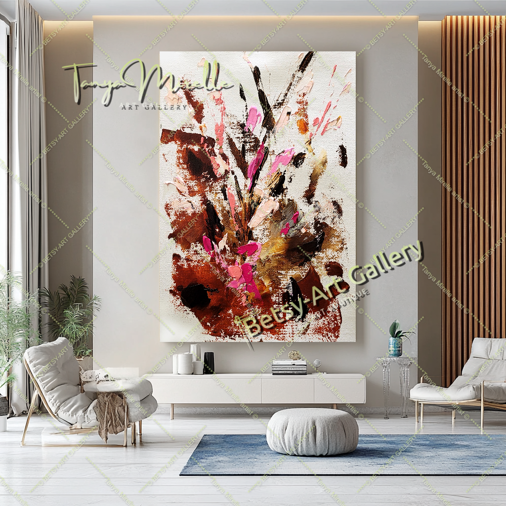{{ product.title }} canvas artwork by Tanya Mirelle – modern wall decor – original artwork for home, living room, office, or gallery