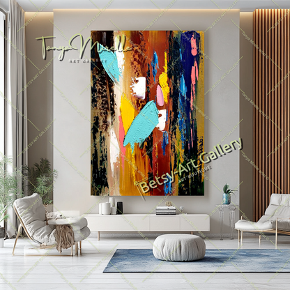{{ product.title }} canvas artwork by Tanya Mirelle – modern wall decor – original artwork for home, living room, office, or gallery