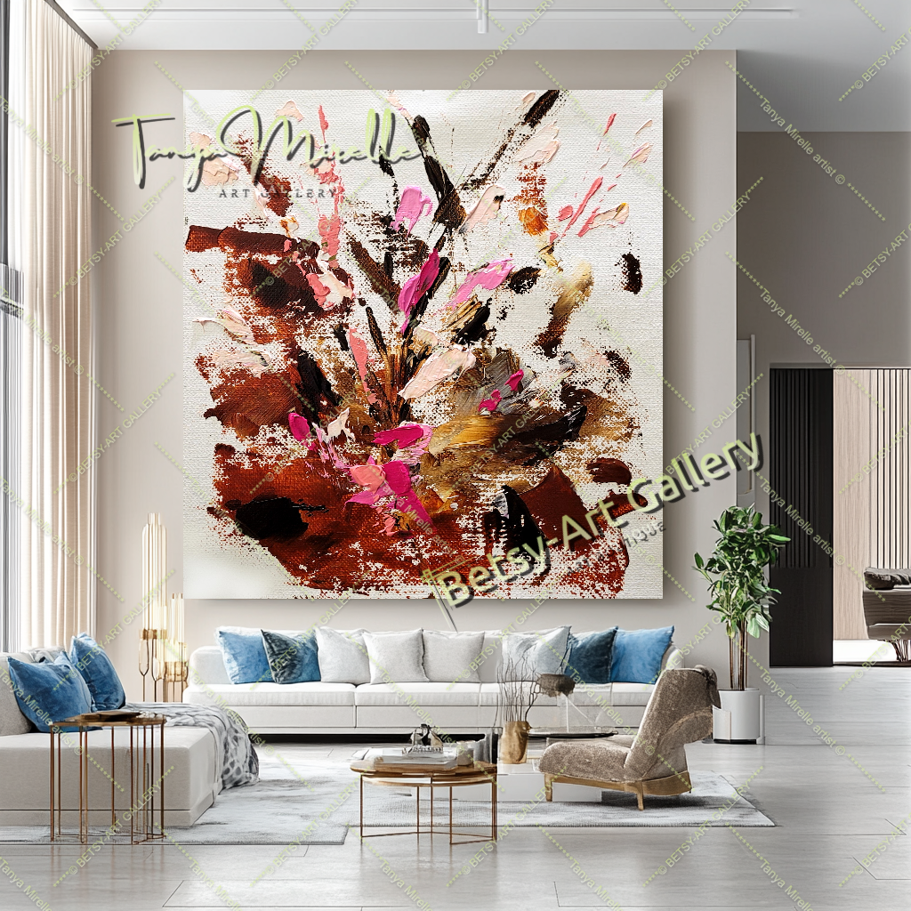 {{ product.title }} canvas artwork by Tanya Mirelle – modern wall decor – original artwork for home, living room, office, or gallery