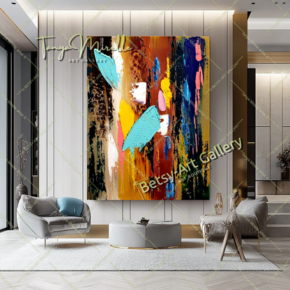 {{ product.title }} canvas artwork by Tanya Mirelle – modern wall decor – original artwork for home, living room, office, or gallery