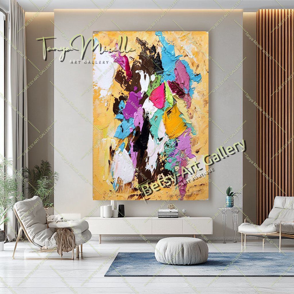 {{ product.title }} canvas artwork by Tanya Mirelle – modern wall decor – original artwork for home, living room, office, or gallery