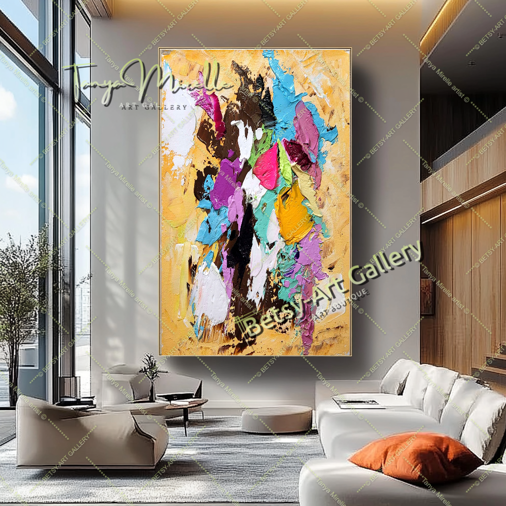 {{ product.title }} canvas artwork by Tanya Mirelle – modern wall decor – original artwork for home, living room, office, or gallery