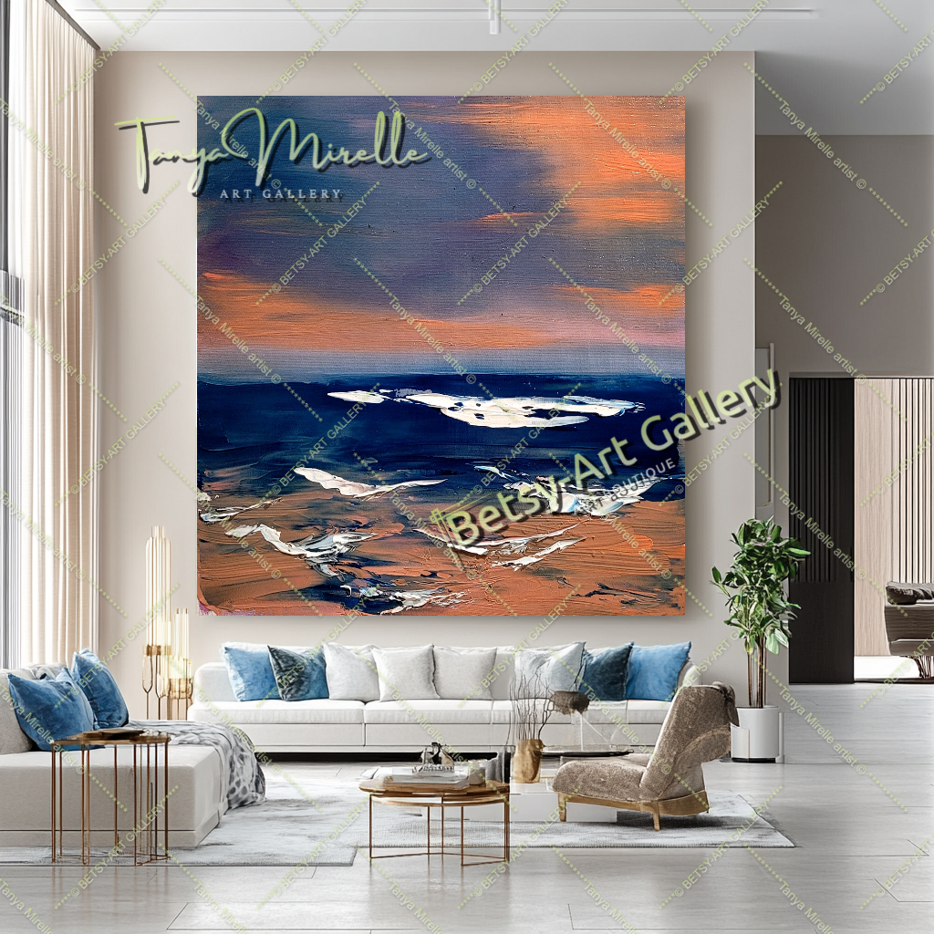 {{ product.title }} canvas artwork by Tanya Mirelle – modern wall decor – original artwork for home, living room, office, or gallery