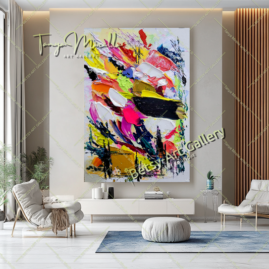 {{ product.title }} canvas artwork by Tanya Mirelle – modern wall decor – original artwork for home, living room, office, or gallery