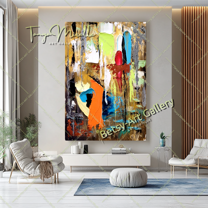 {{ product.title }} canvas artwork by Tanya Mirelle – modern wall decor – original artwork for home, living room, office, or gallery