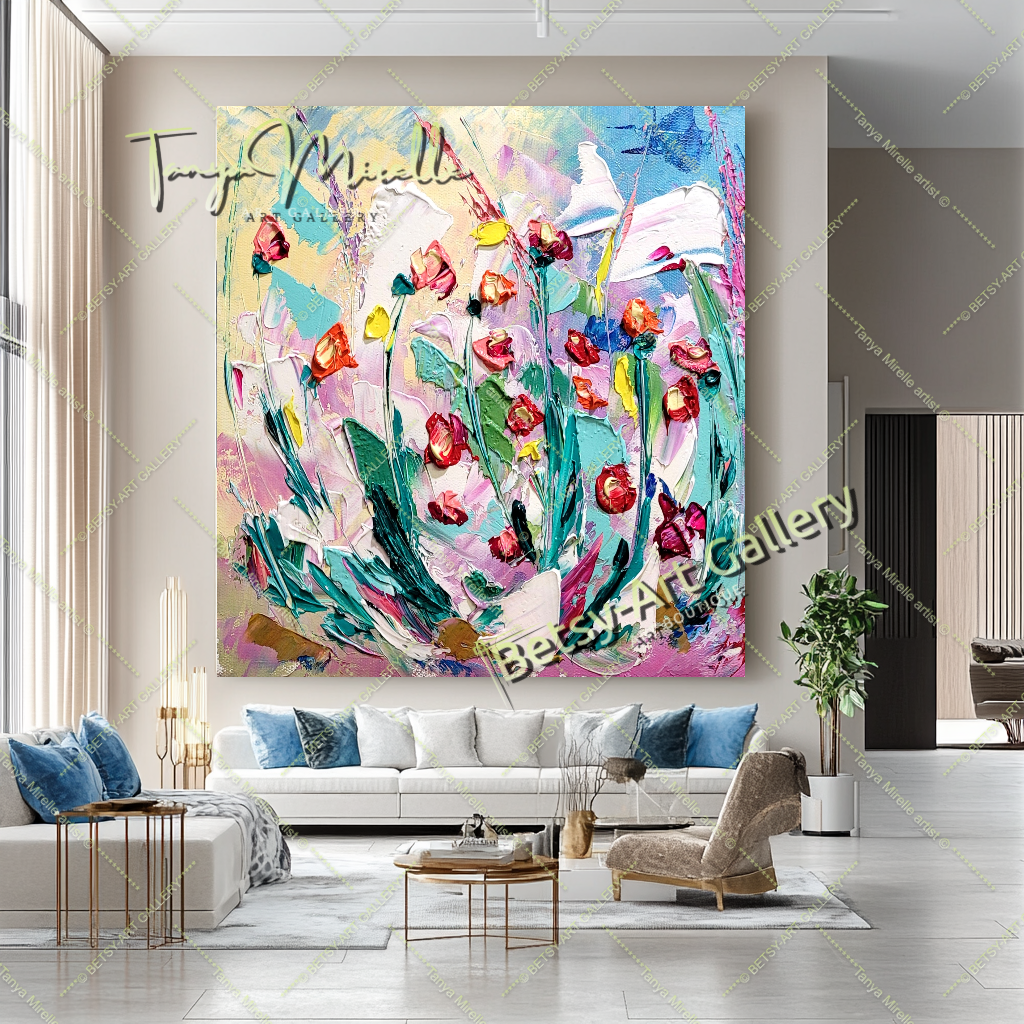 {{ product.title }} canvas artwork by Tanya Mirelle – modern wall decor – original artwork for home, living room, office, or gallery