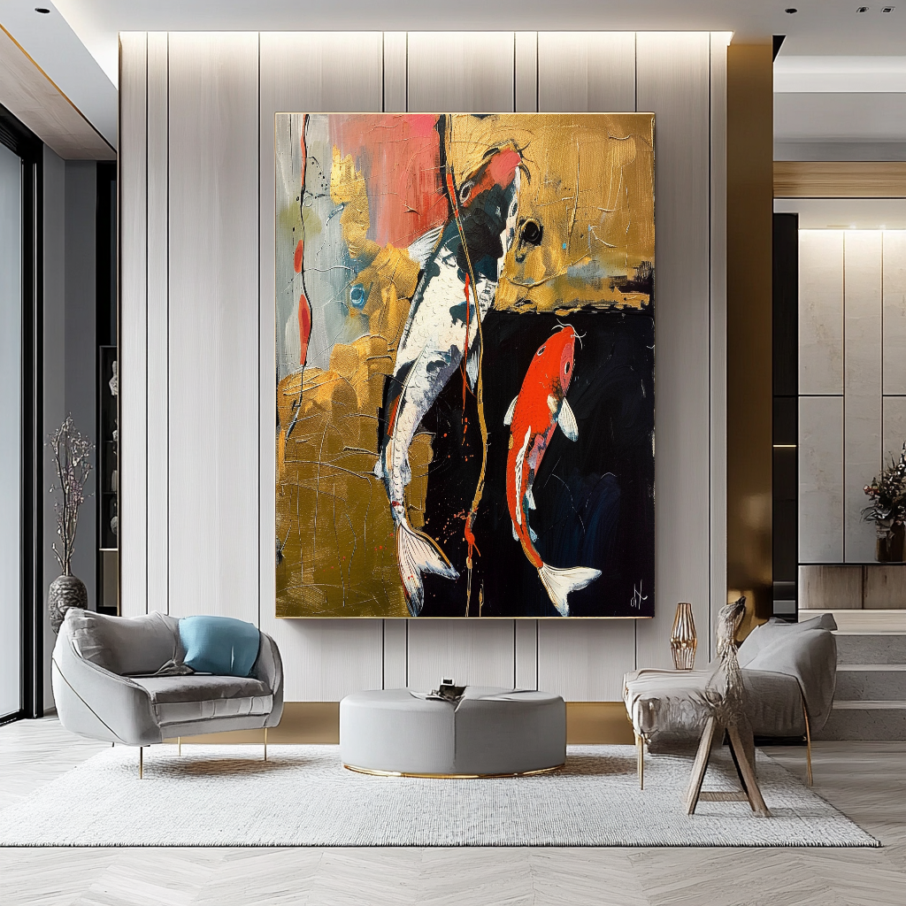 {{ product.title }} canvas artwork by Tanya Mirelle – modern wall decor – original artwork for home, living room, office, or gallery