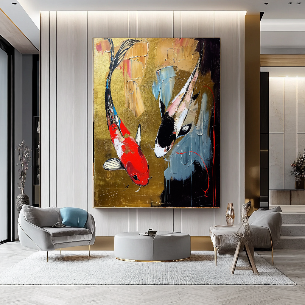 {{ product.title }} canvas artwork by Tanya Mirelle – modern wall decor – original artwork for home, living room, office, or gallery