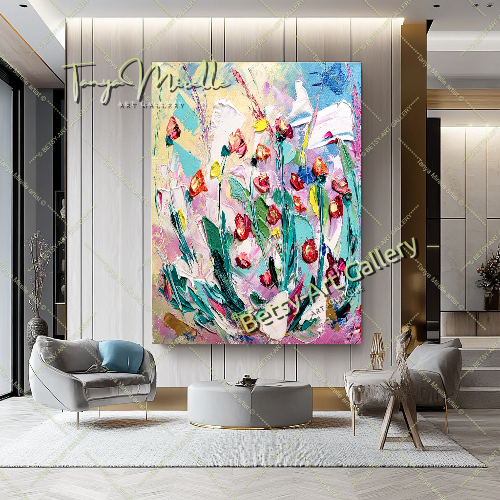 {{ product.title }} canvas artwork by Tanya Mirelle – modern wall decor – original artwork for home, living room, office, or gallery
