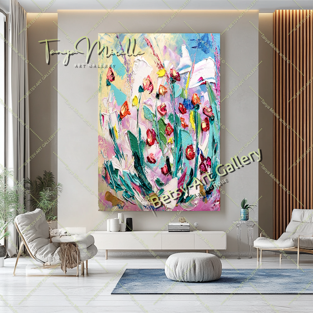 {{ product.title }} canvas artwork by Tanya Mirelle – modern wall decor – original artwork for home, living room, office, or gallery