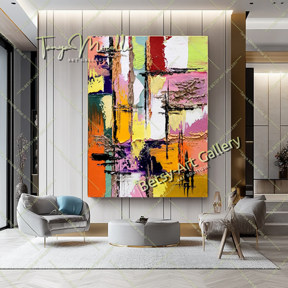 {{ product.title }} canvas artwork by Tanya Mirelle – modern wall decor – original artwork for home, living room, office, or gallery