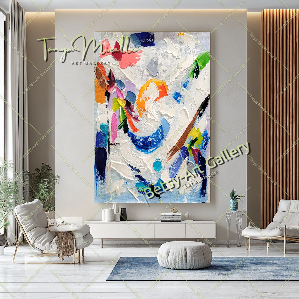 {{ product.title }} canvas artwork by Tanya Mirelle – modern wall decor – original artwork for home, living room, office, or gallery