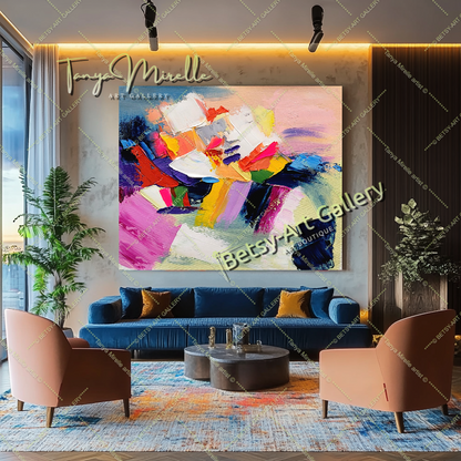 {{ product.title }} canvas artwork by Tanya Mirelle – modern wall decor – original artwork for home, living room, office, or gallery