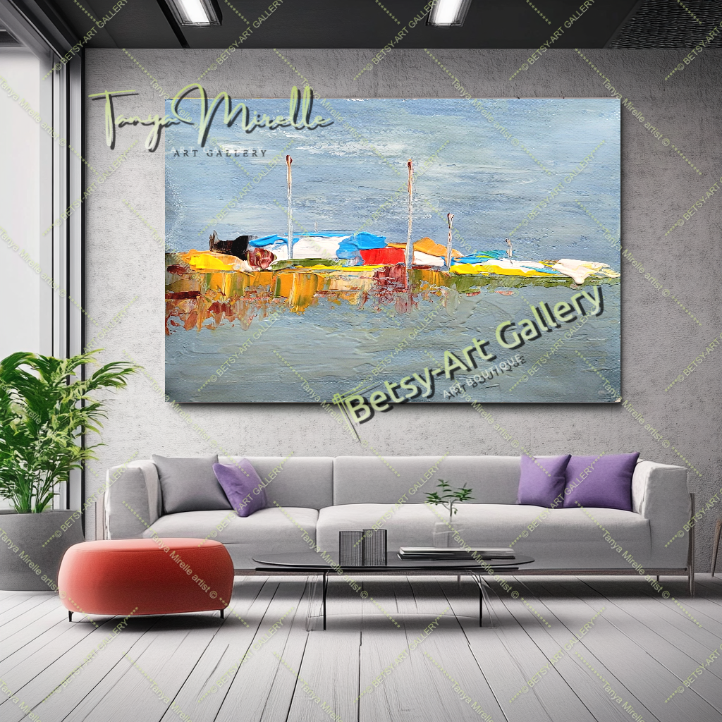 {{ product.title }} canvas artwork by Tanya Mirelle – modern wall decor – original artwork for home, living room, office, or gallery