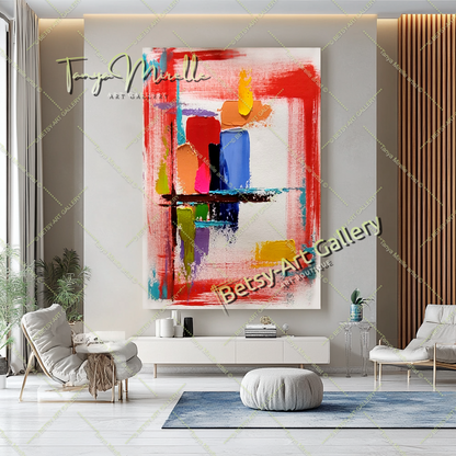 {{ product.title }} canvas artwork by Tanya Mirelle – modern wall decor – original artwork for home, living room, office, or gallery