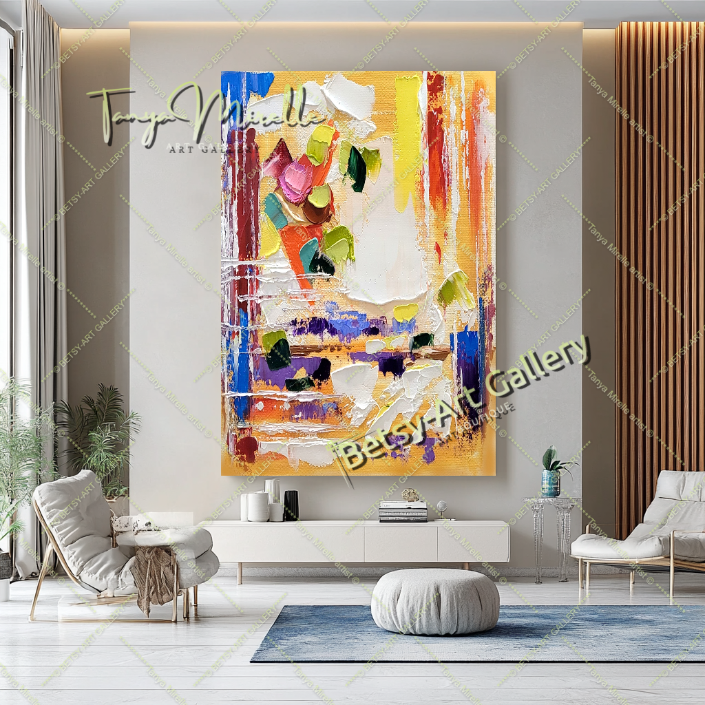 {{ product.title }} canvas artwork by Tanya Mirelle – modern wall decor – original artwork for home, living room, office, or gallery