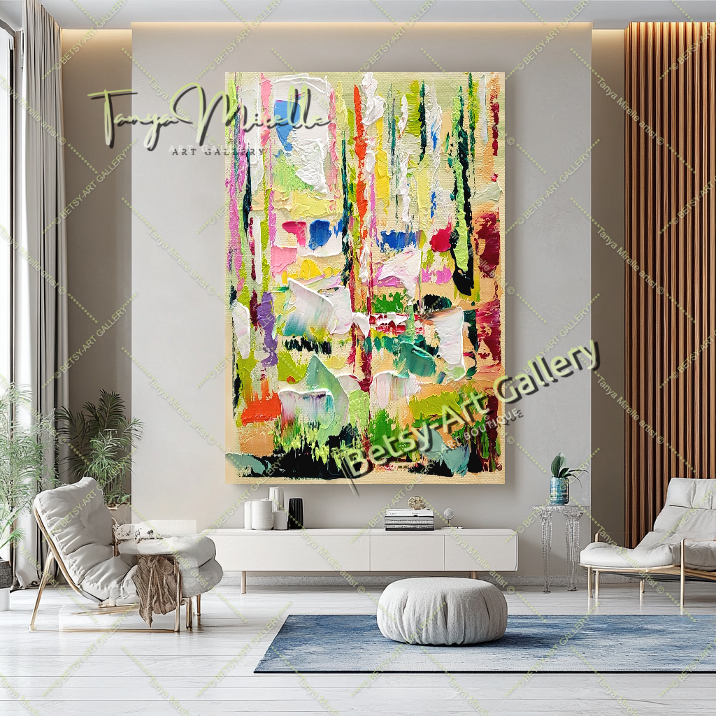 {{ product.title }} canvas artwork by Tanya Mirelle – modern wall decor – original artwork for home, living room, office, or gallery