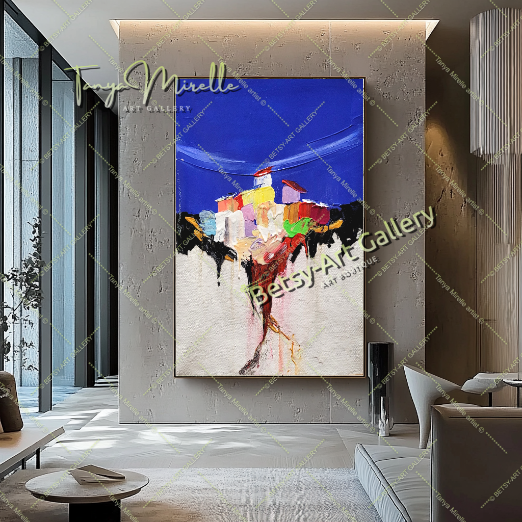 {{ product.title }} canvas artwork by Tanya Mirelle – modern wall decor – original artwork for home, living room, office, or gallery