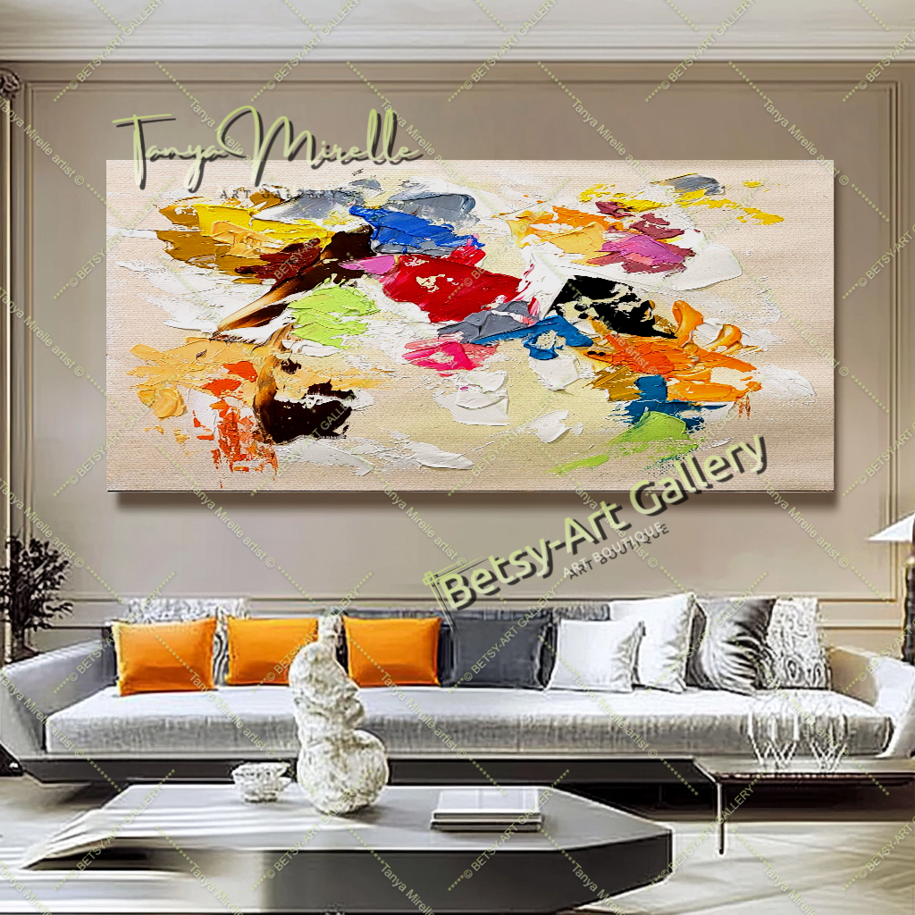 {{ product.title }} canvas artwork by Tanya Mirelle – modern wall decor – original artwork for home, living room, office, or gallery