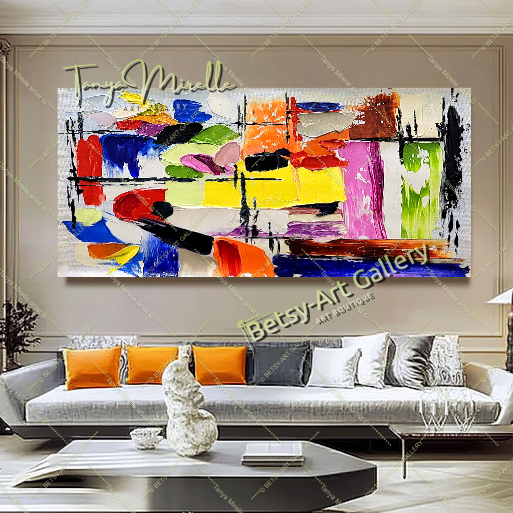 {{ product.title }} canvas artwork by Tanya Mirelle – modern wall decor – original artwork for home, living room, office, or gallery