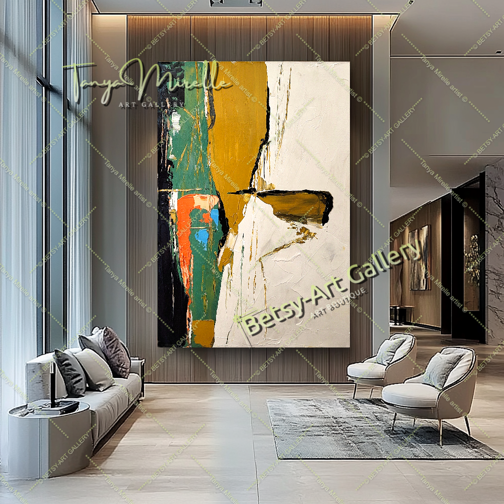 {{ product.title }} canvas artwork by Tanya Mirelle – modern wall decor – original artwork for home, living room, office, or gallery