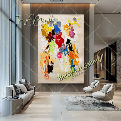 {{ product.title }} canvas artwork by Tanya Mirelle – modern wall decor – original artwork for home, living room, office, or gallery