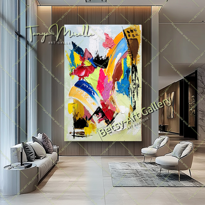 {{ product.title }} canvas artwork by Tanya Mirelle – modern wall decor – original artwork for home, living room, office, or gallery