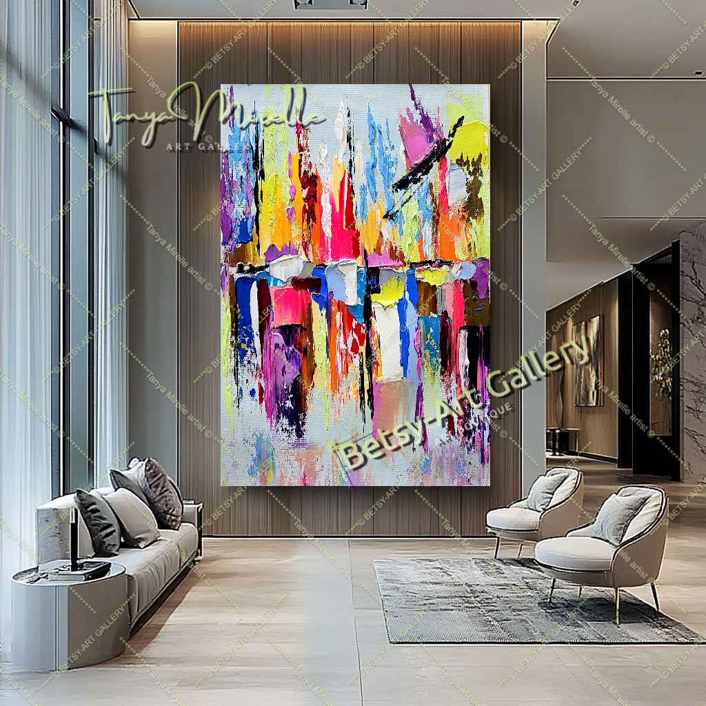 {{ product.title }} canvas artwork by Tanya Mirelle – modern wall decor – original artwork for home, living room, office, or gallery