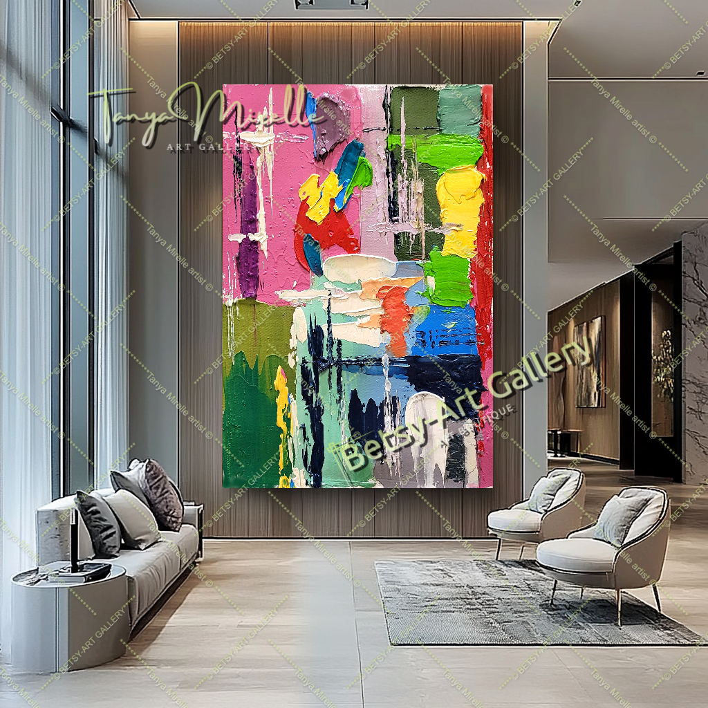 {{ product.title }} canvas artwork by Tanya Mirelle – modern wall decor – original artwork for home, living room, office, or gallery