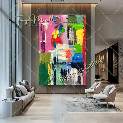 {{ product.title }} canvas artwork by Tanya Mirelle – modern wall decor – original artwork for home, living room, office, or gallery