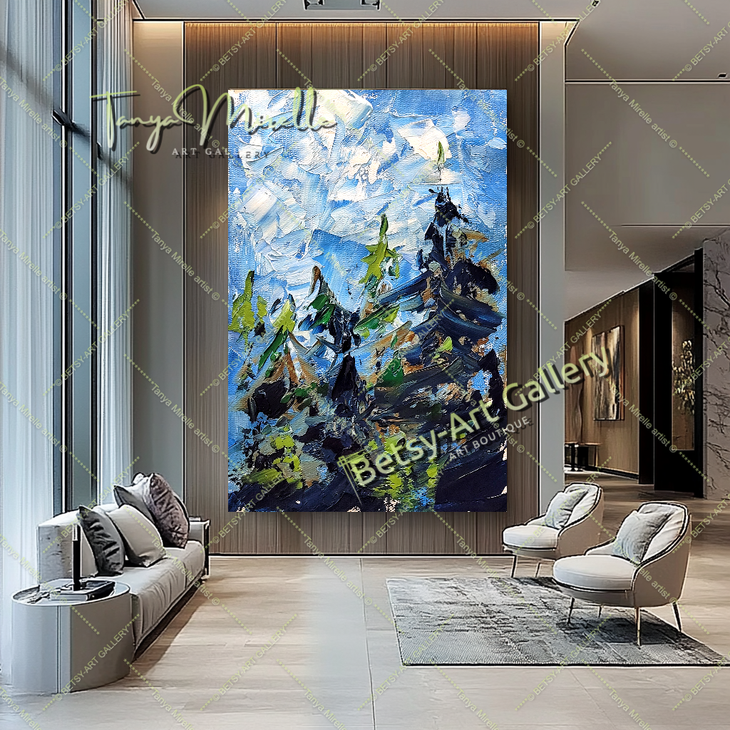 {{ product.title }} canvas artwork by Tanya Mirelle – modern wall decor – original artwork for home, living room, office, or gallery