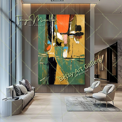 {{ product.title }} canvas artwork by Tanya Mirelle – modern wall decor – original artwork for home, living room, office, or gallery