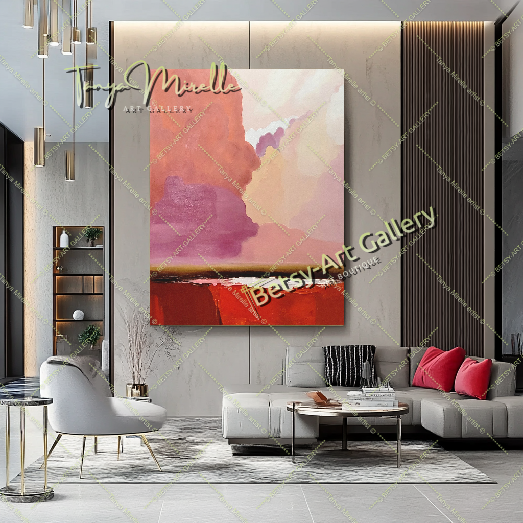 {{ product.title }} canvas artwork by Tanya Mirelle – modern wall decor – original artwork for home, living room, office, or gallery