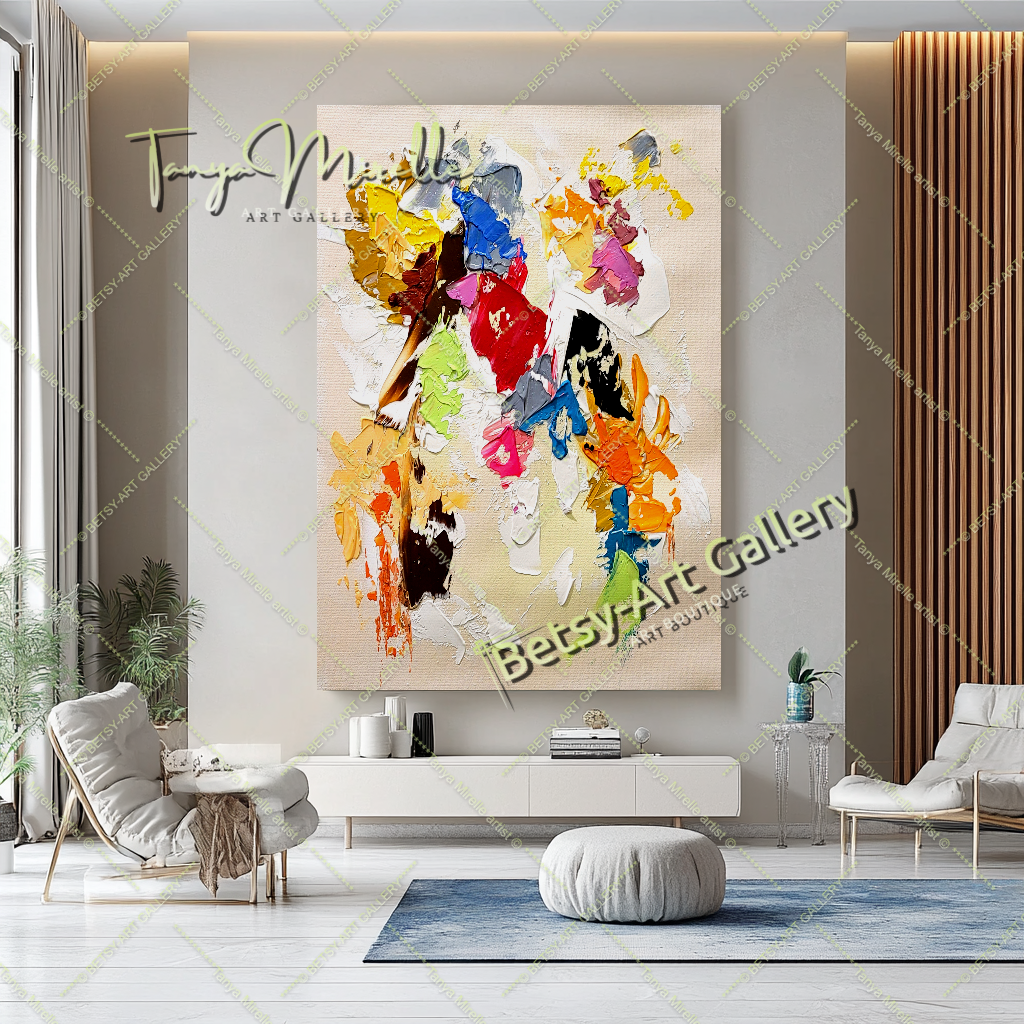 {{ product.title }} canvas artwork by Tanya Mirelle – modern wall decor – original artwork for home, living room, office, or gallery